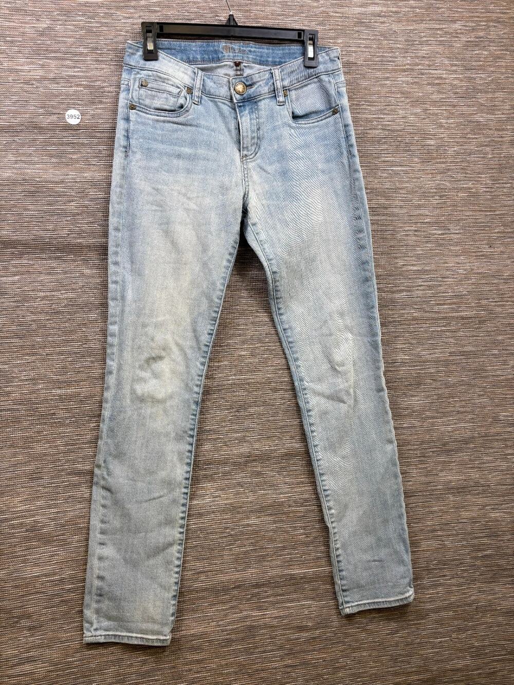 KUT From The Kloth Women’s Skinny Jeans Light Wash Blue Denim Size 2 Logo